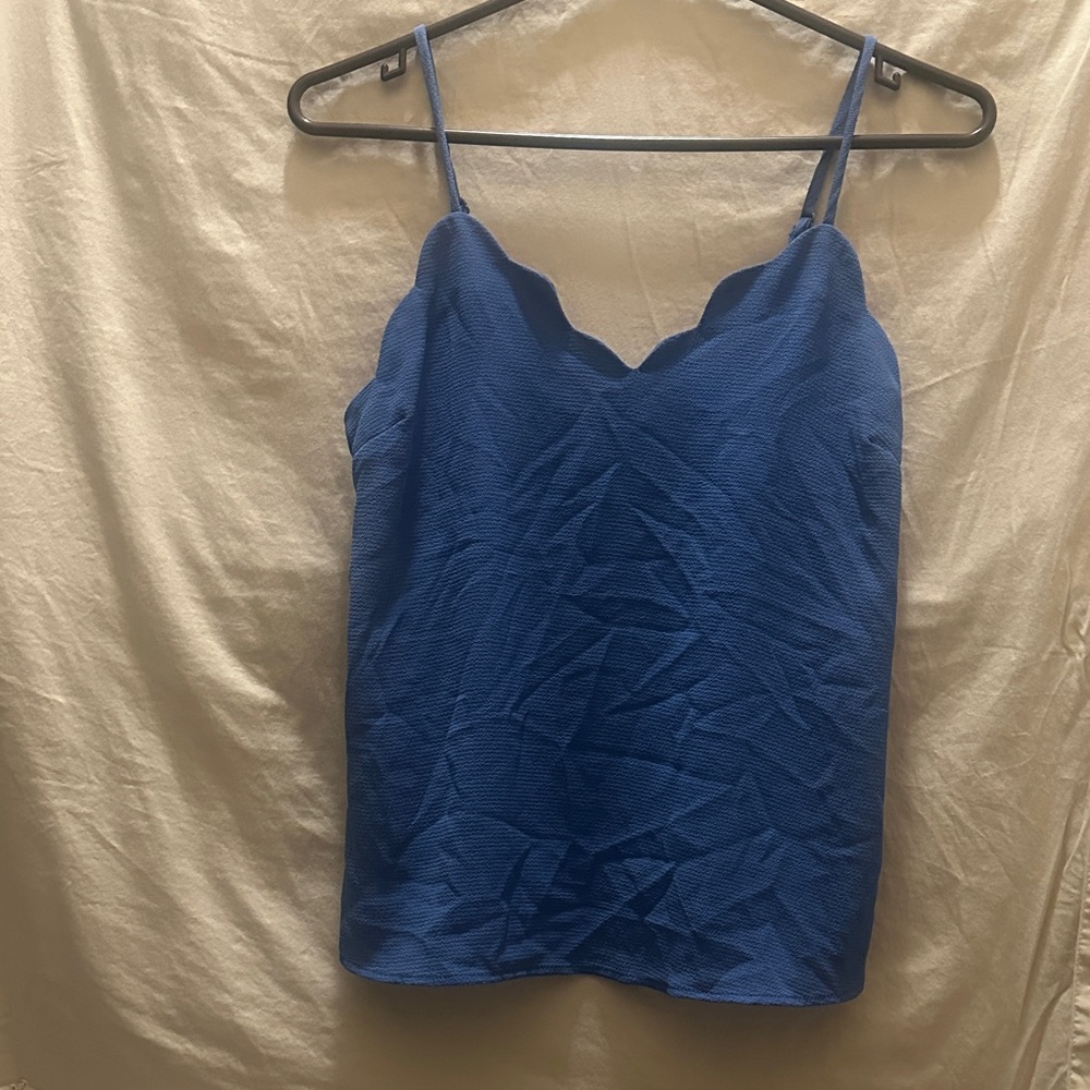 Monteau Blue Textured Top
